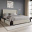 Lit plateforme double avec rangement en velours gris-1073106762-1073106766