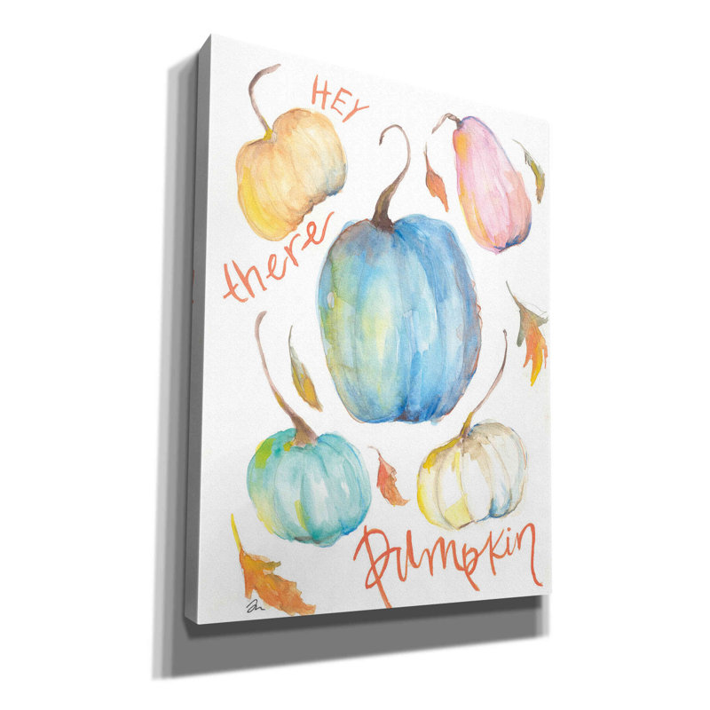 «Hey There Pumpkin» par - impression sur toile tendue, H 16 po x l 12 po x P 0,75 po