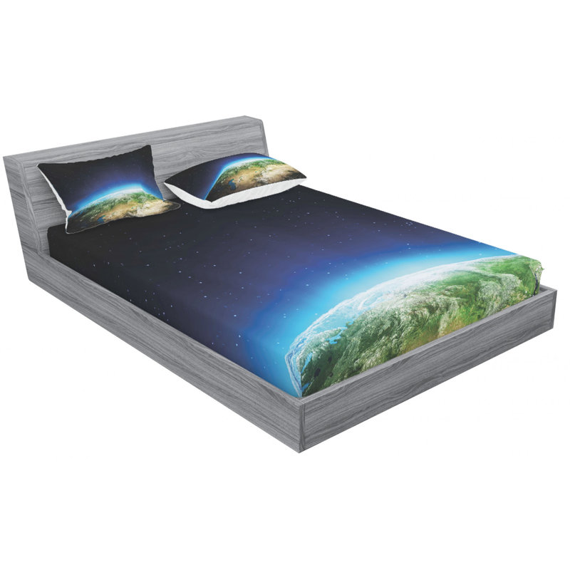 Microfiber Sheet Set, Queen Sheet Set with Fitted Sheet