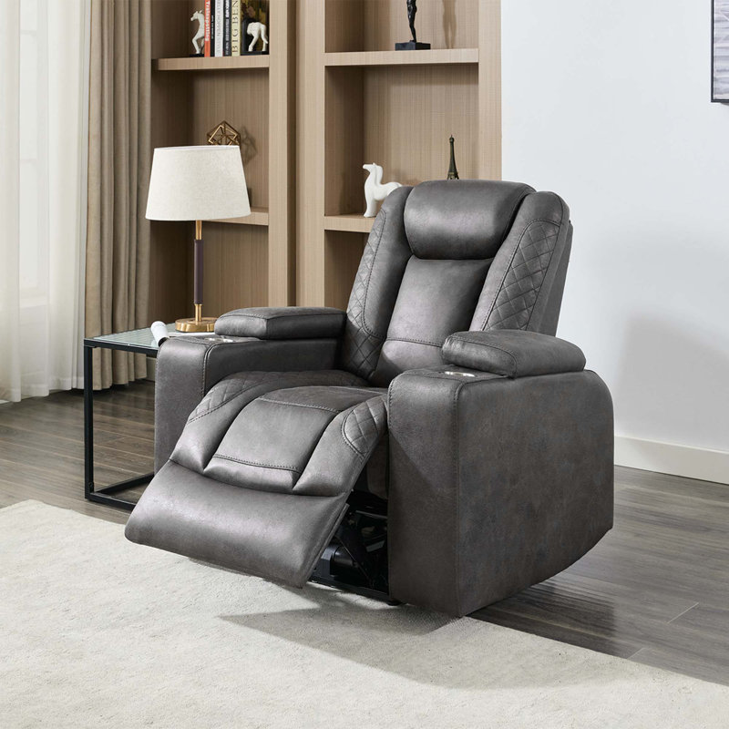 Syeira 645.16cm Wide Standard Recliner, Grey