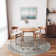 Medallion Non Slip Washable Rug(Brown)