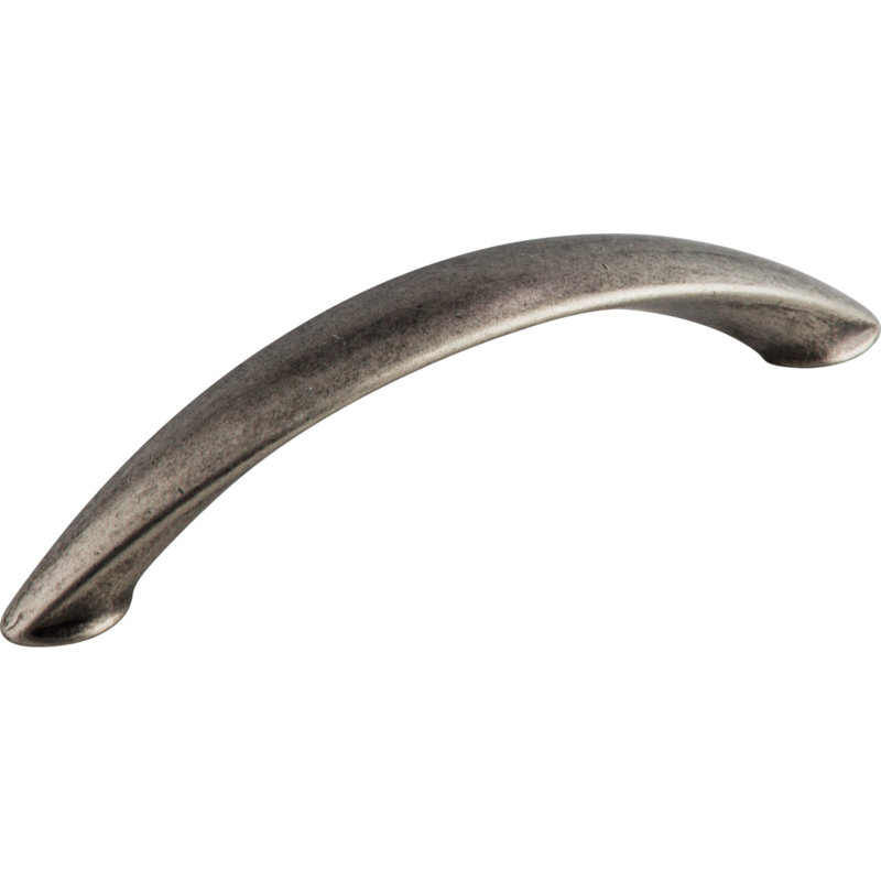 Arc Bar pull, Pewter Antique, 4" Center to Center