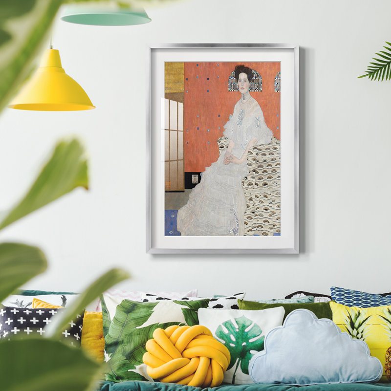 Gustav Klimt VII - reproduction encadrée, Argent