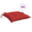 Ensemble de 4 coussins de chaise d'extérieur 100% polyester rouge Oxford-1104254466-1104254468