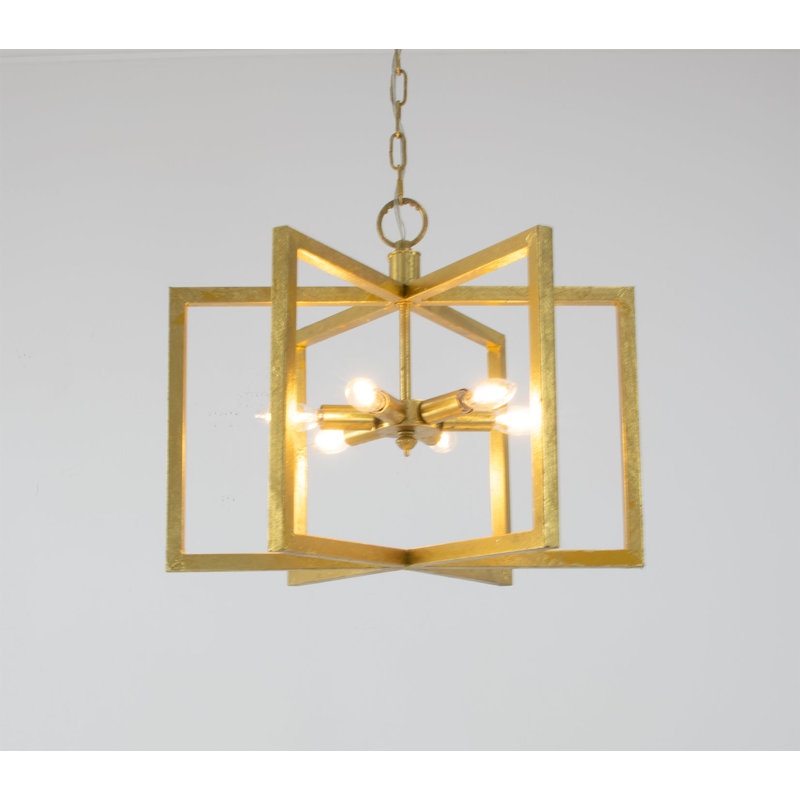 Aron 6 - Light Chandelier, Gold