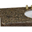 Meuble-lavabo double 60 po avec plateau en granite Aathavan