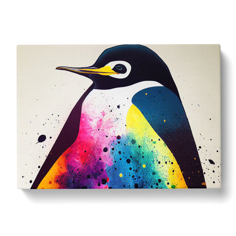 Penguin Splash Vol.3 Abstract - Wrapped Canvas, 35cm H x 50cm W x 3cm D