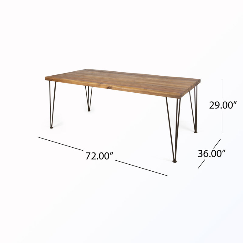 Ensemble repas d'extérieur pour 6 avec table rectangulaire et chaises en rotin