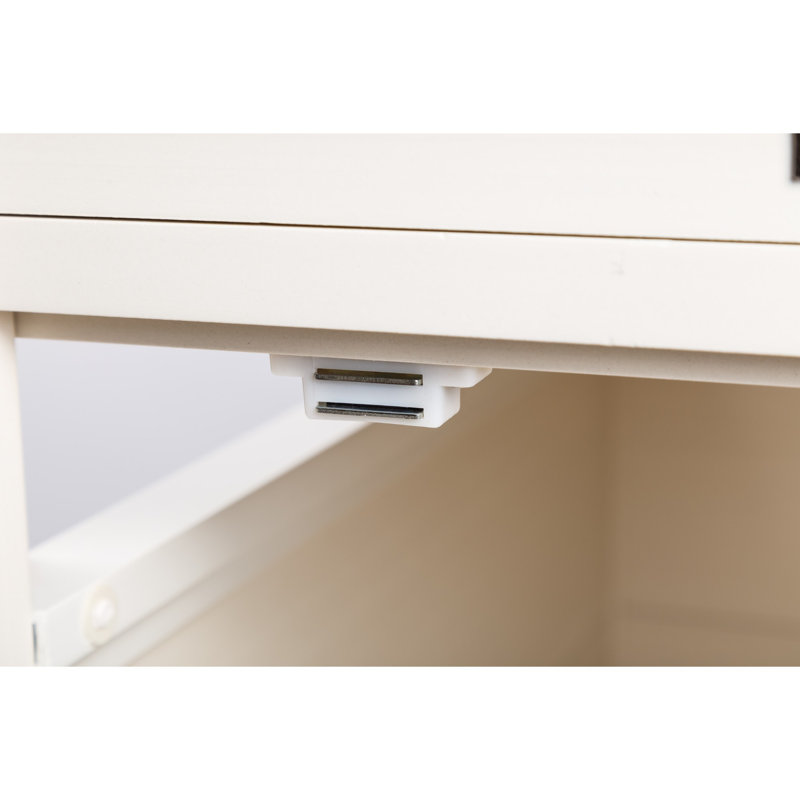 Table de bout pour litière Littof ECOFLEX en blanc antique, Blanc antique