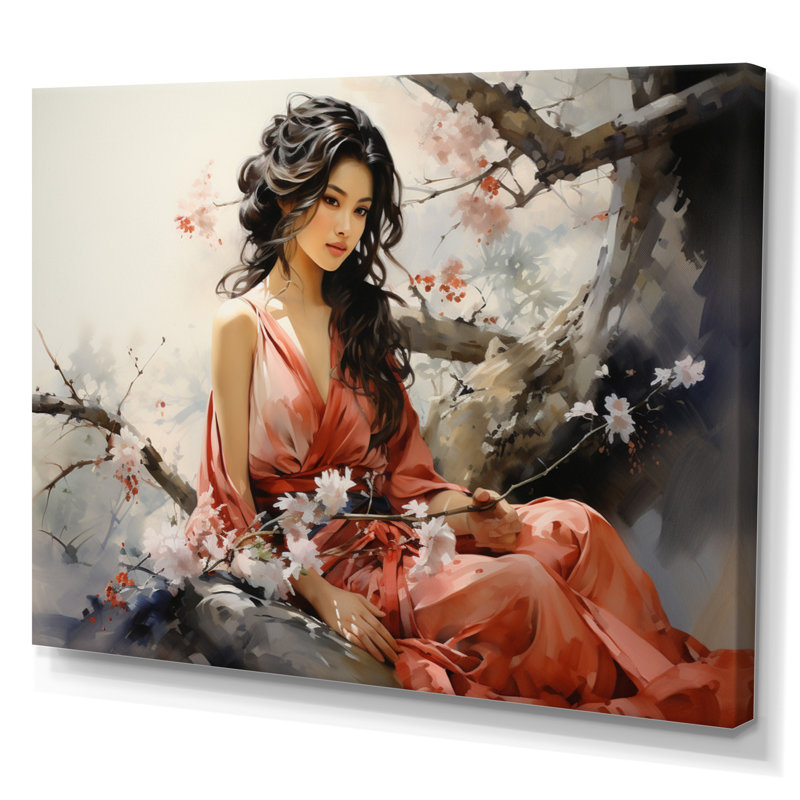 Asian Asian Beauty III - impression, Toile tendue, H 24 po x l 32 po x P 1 po