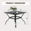 Alyah 37" Square Metal Outdoor Dining Table