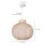Luminaire suspendu en rotin naturel pour salle à manger-1751013089