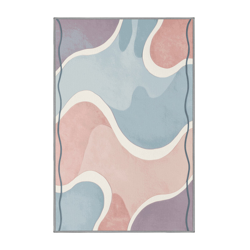 Iridescent Pools Rug, Rectangle 3' x 5'