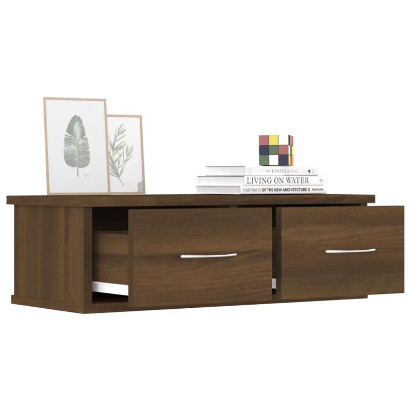 Armoire flottante vidaXL, Chêne brun