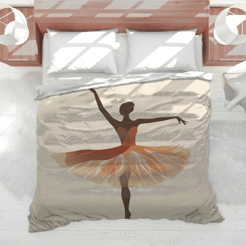 Édredon Ballet Dancer Silhouette, Lit simple