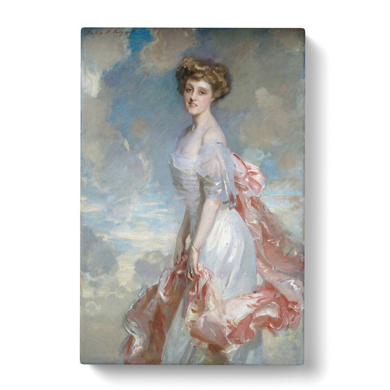 Portrait Of A Lady by John Singer Sargent - Wrapped Canvas Painting, 50cm H x 35cm W x 3cm D