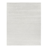 Rug & Kilim’S Oversized Textural Rug In Solid White, Beige And Cream Striae