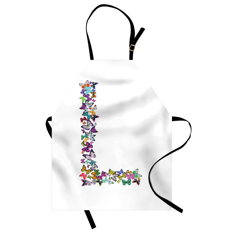 Multicolore, tablier East L Home, lettre L, unisexe