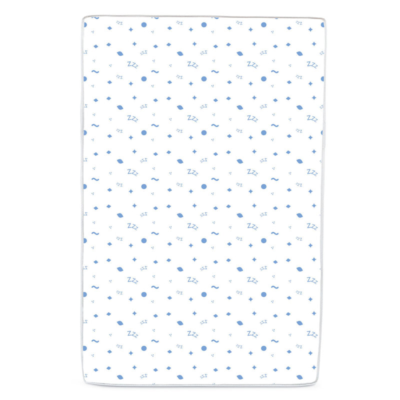 Water Resistant White Vinyl Mini Crib Mattress