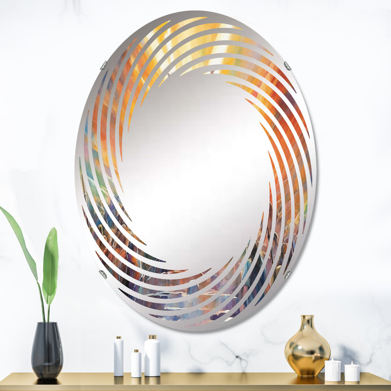Religieux Triumph Resurrections - Miroir mural en spirale | Ovale, 35,4 po x 23,6 po