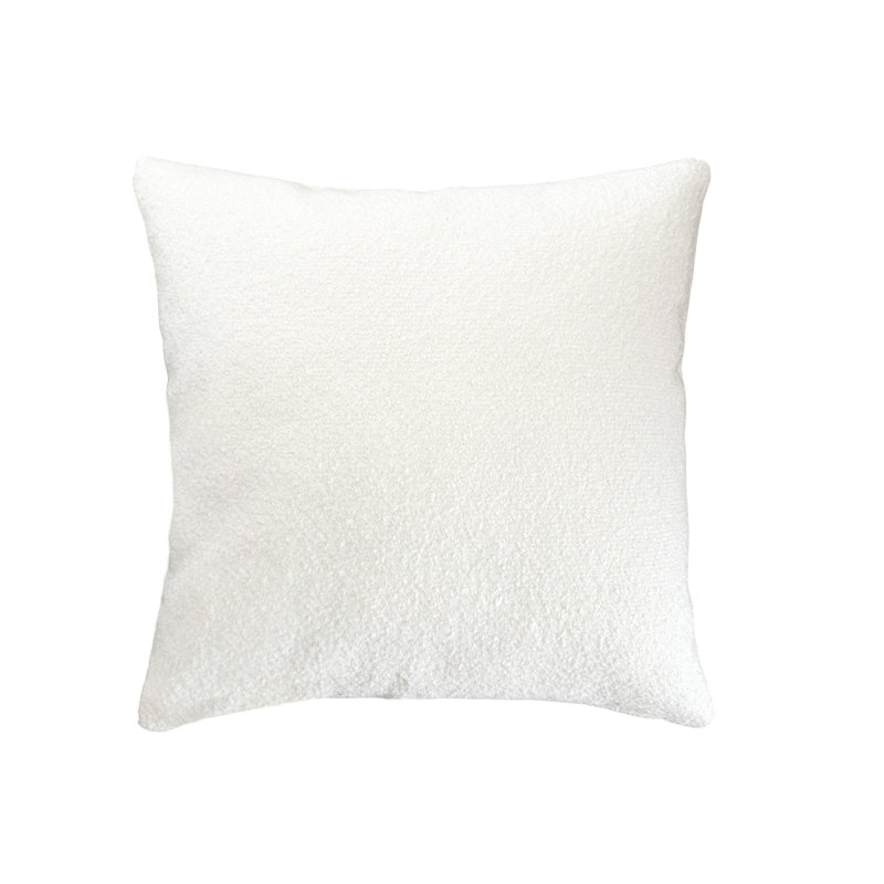White Rectangular Acrylic Indoor Outdoor Throw Pillow