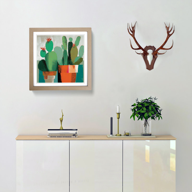 Single Picture Frame Print on Wood, Oak