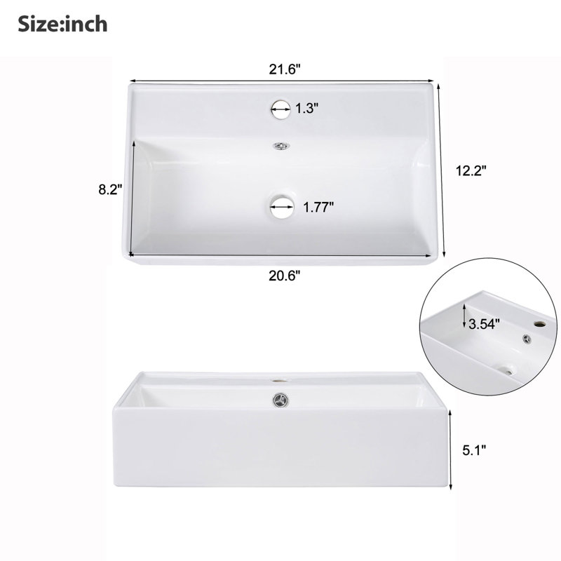 Meuble-lavabo, armoire de rangement pour salle de bain, lavabo simple en céramique, rangement à gauche, Blanc