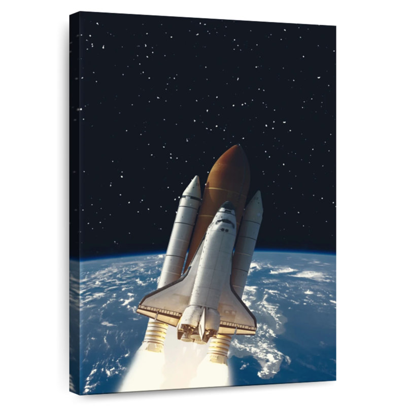 Oberle Rocket To Space, 12" H x 8" W
