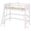 Lit mezzanine en bois avec échelle-1867699106