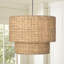 Luminaire suspendu en rotin 1 lumière Armenakis-891556618