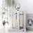 12'' High Metal Decorative Candle Lantern With Tempered Glass-1842639059