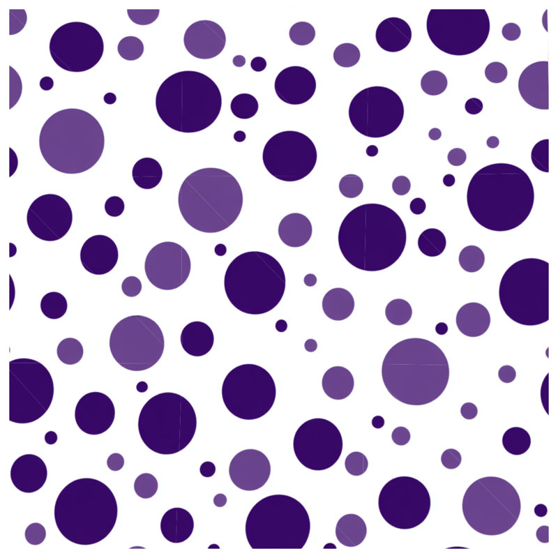 Polka Dots Bedding Pattern Comforter Modern, Twin Comforter, Purple Polka Dots 