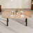 71in Oval Pedestal Dining Table for 6-8 People, Modern Wood Dininer Table for Dining Room, Kitchen, Living Room Mesas de Comedor, Easy Clean