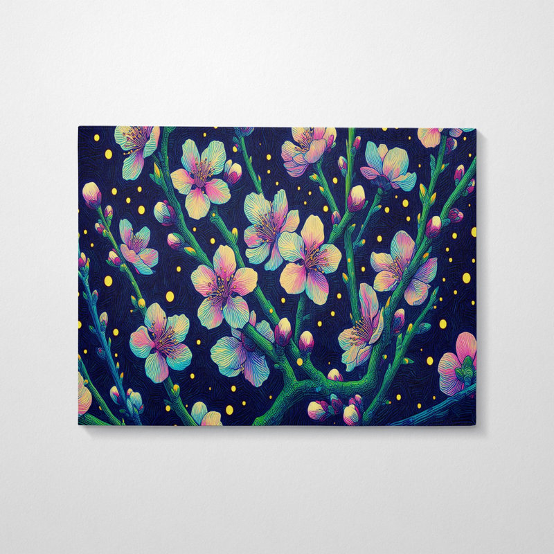 Peinture décorative sur toile, H 19,7 po x l 27,6 po