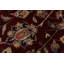Tapis bordeaux en laine noué à la main de style oriental rectangulaire 8 pi 2 po x 10 pi 4 po Roca
