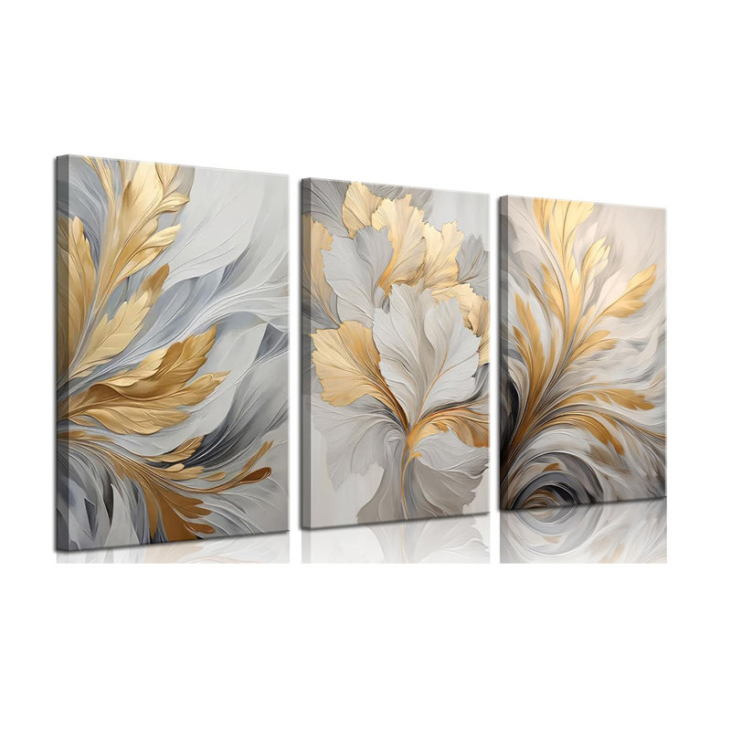 3 Piece Wrapped Canvas Print, 40 cm H x 30 cm W