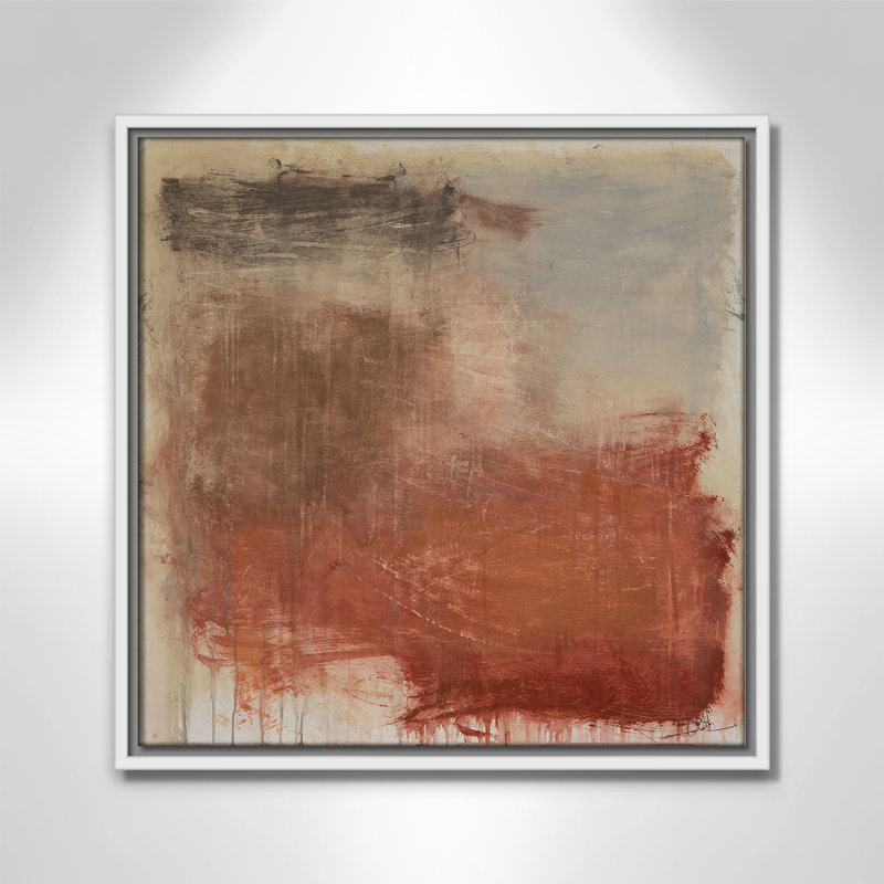 «Colin Autumn Over The Rivera» par, H 17,5 po x l 17,5 po, Blanc