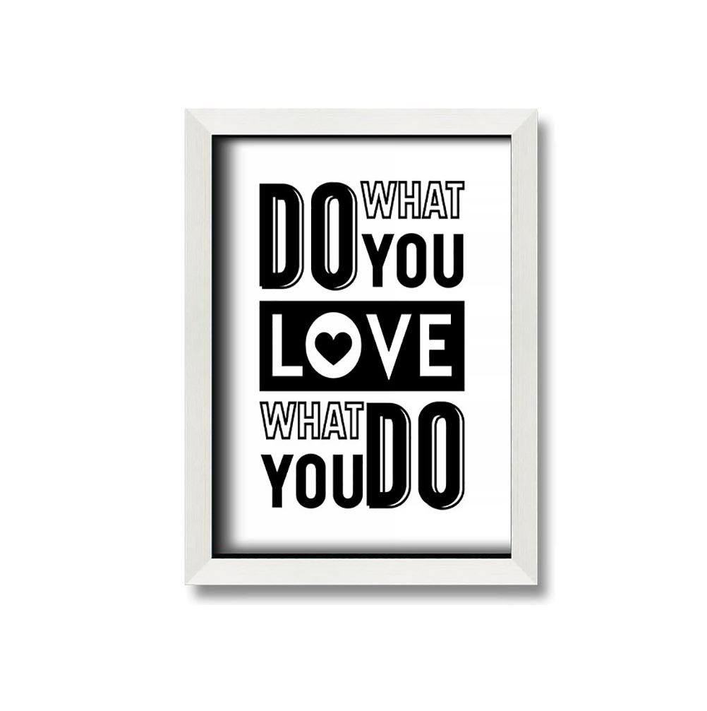 Do What You Love 4 Gerahmter Druck Wandkunst