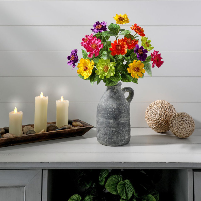 Mixed Zinnia Bush