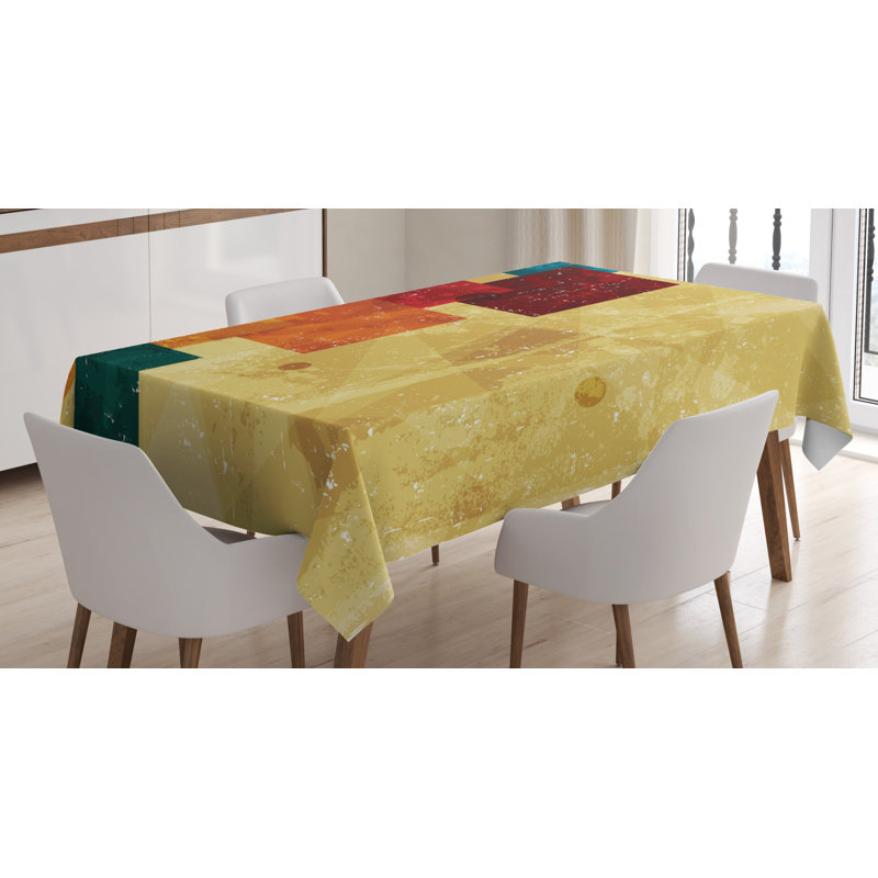 Geometric Tablecloth, 84" L x 60" W
