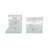 Decorative Glass Orbs Accent in L-Shape Bookends - Modern Book Ends Ideal for Bookshelf, Desk, or Home Decor - Set of 2, 6", Clear