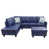 Blue Faux Leather