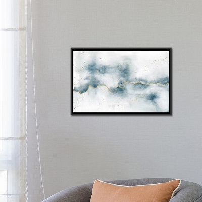 «Golden Flow» par Laura Marshall - estampe numérique sur toile tendue avec châssis