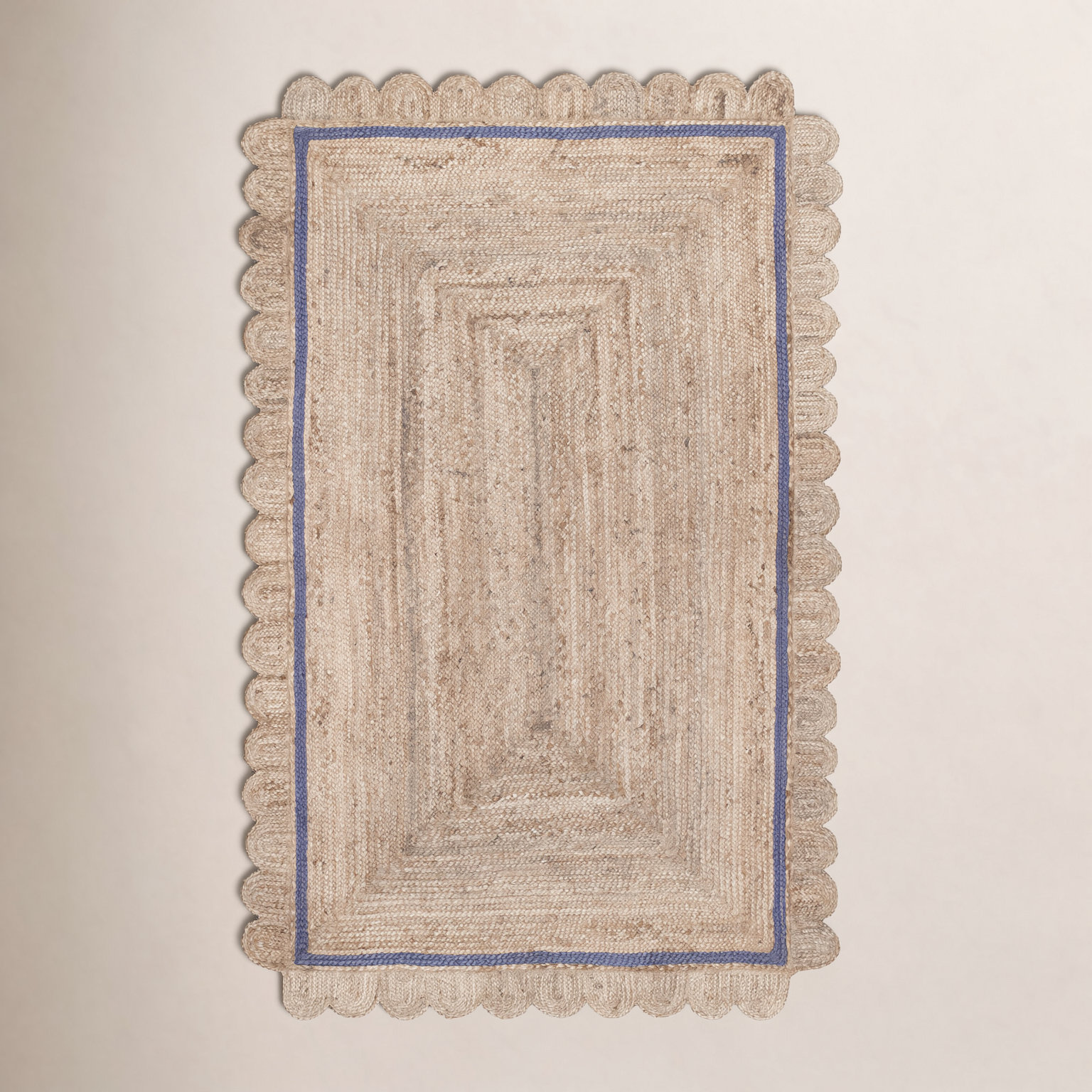 Hand-Braided Jute Rug, Rectangle 9'6" x 13'6"