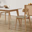 Table et chaises en chêne fritté Timeless