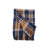 Navy and Gold Plaid Throw Blanket