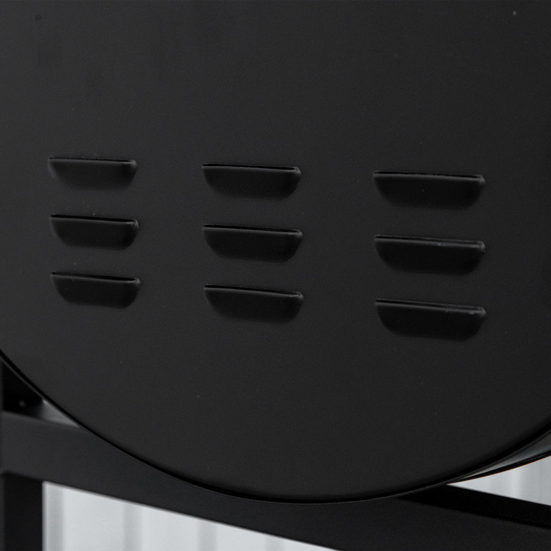 CLIY 90cm W Barrel Charcoal Grill