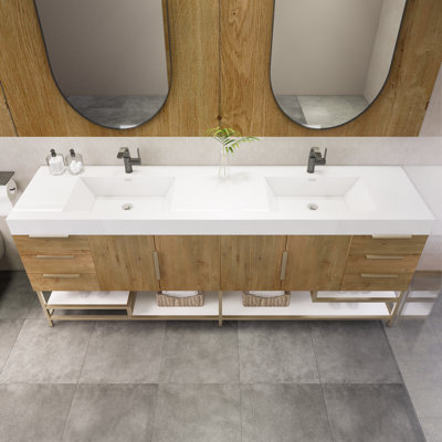 Meuble-lavabo double 83 po Marceia