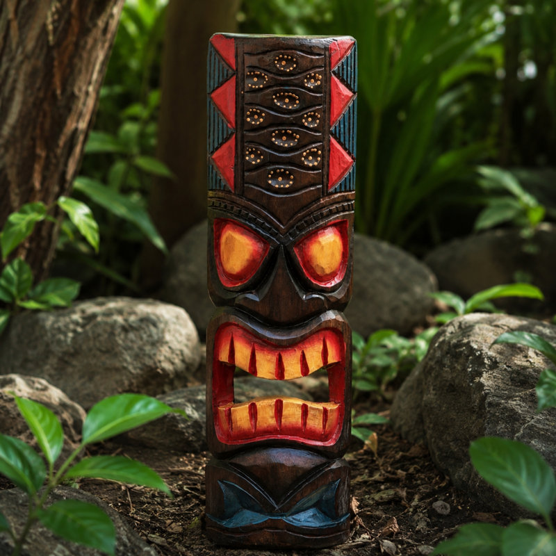 Décoration murale 20 "H Tiki Mask Dot Tropical