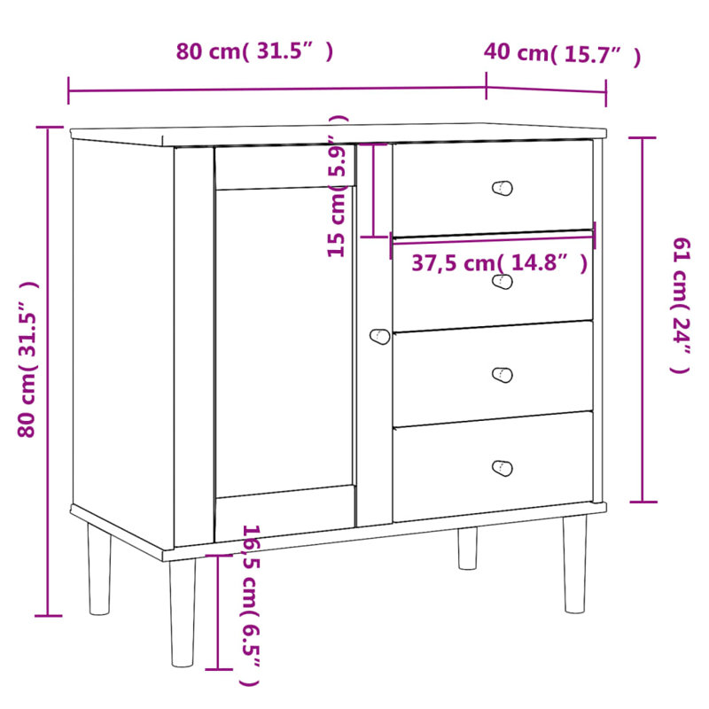 Nanako 1 - Door Standard Accent Cabinet, White